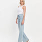 HIGH RISE FULL LENGTH LIGHT WASH WIDE LEG JEANS V3468