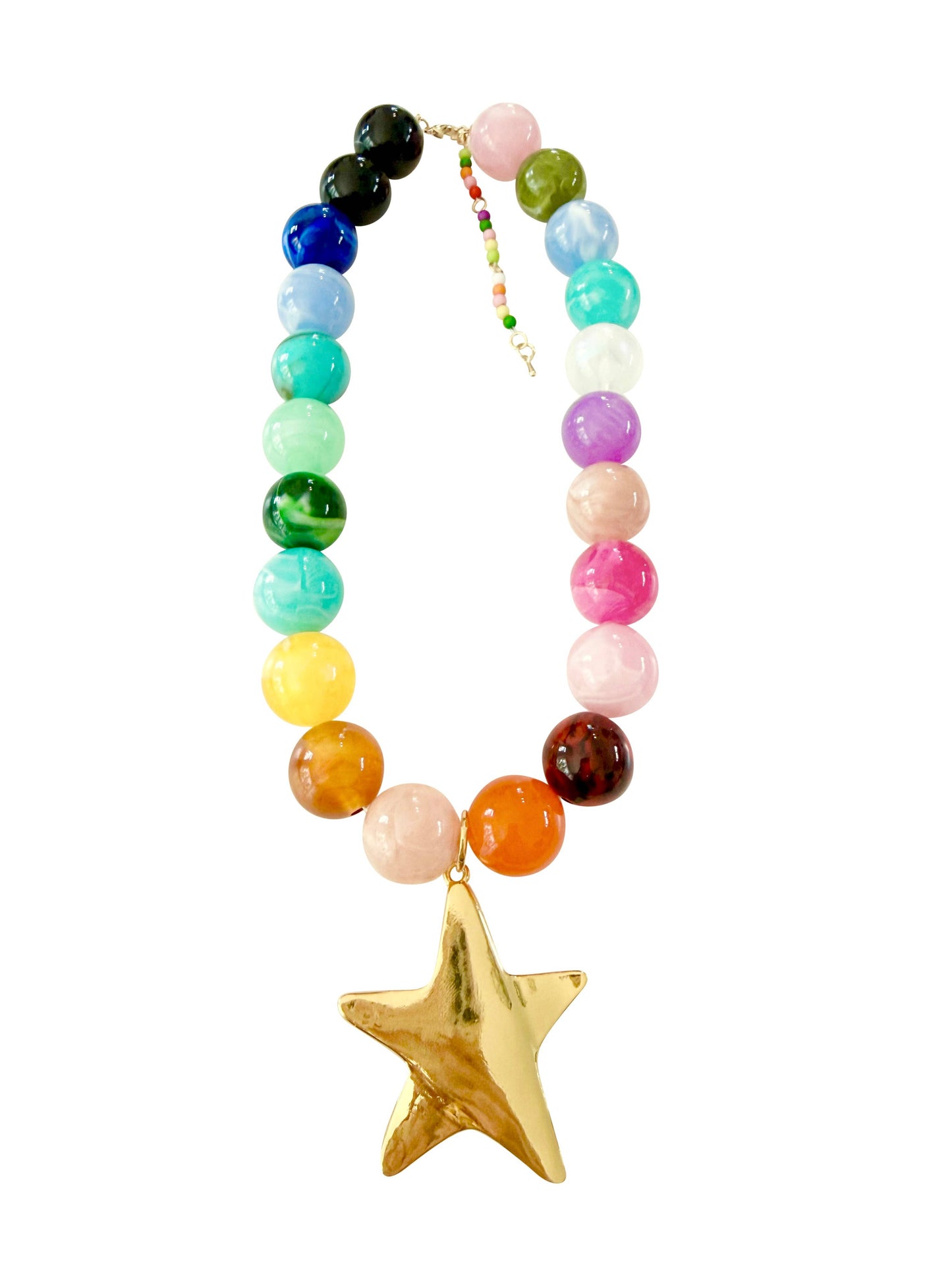 Brookie Chunky Beaded Star Necklace