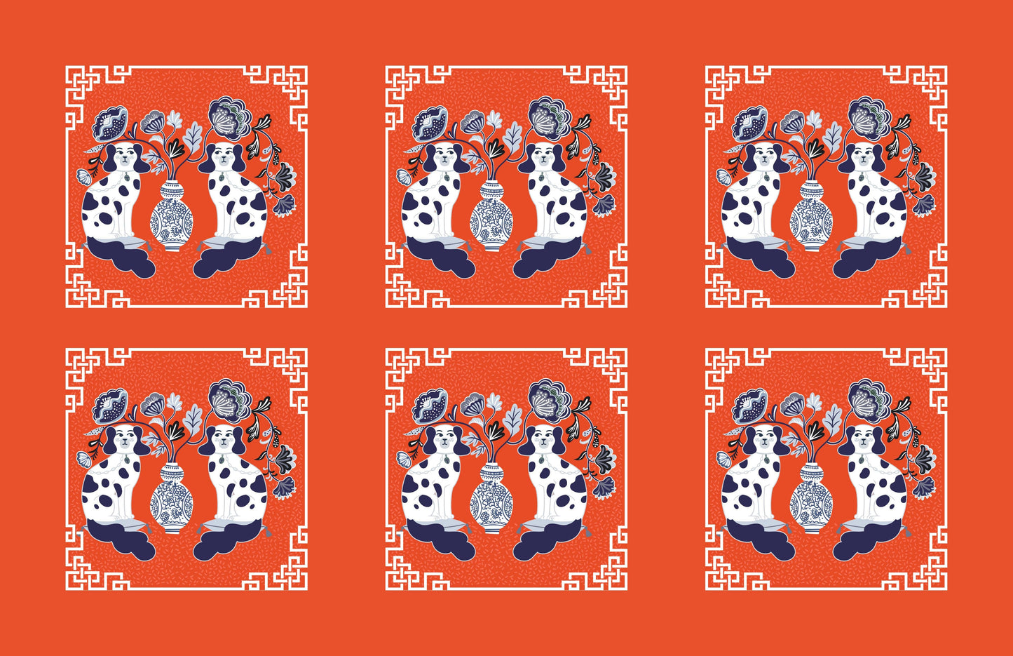 CHINOISERIE insert set of 10