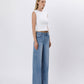 HIGH RISE SEAM DETAIL PALAZZO JEANS V3608