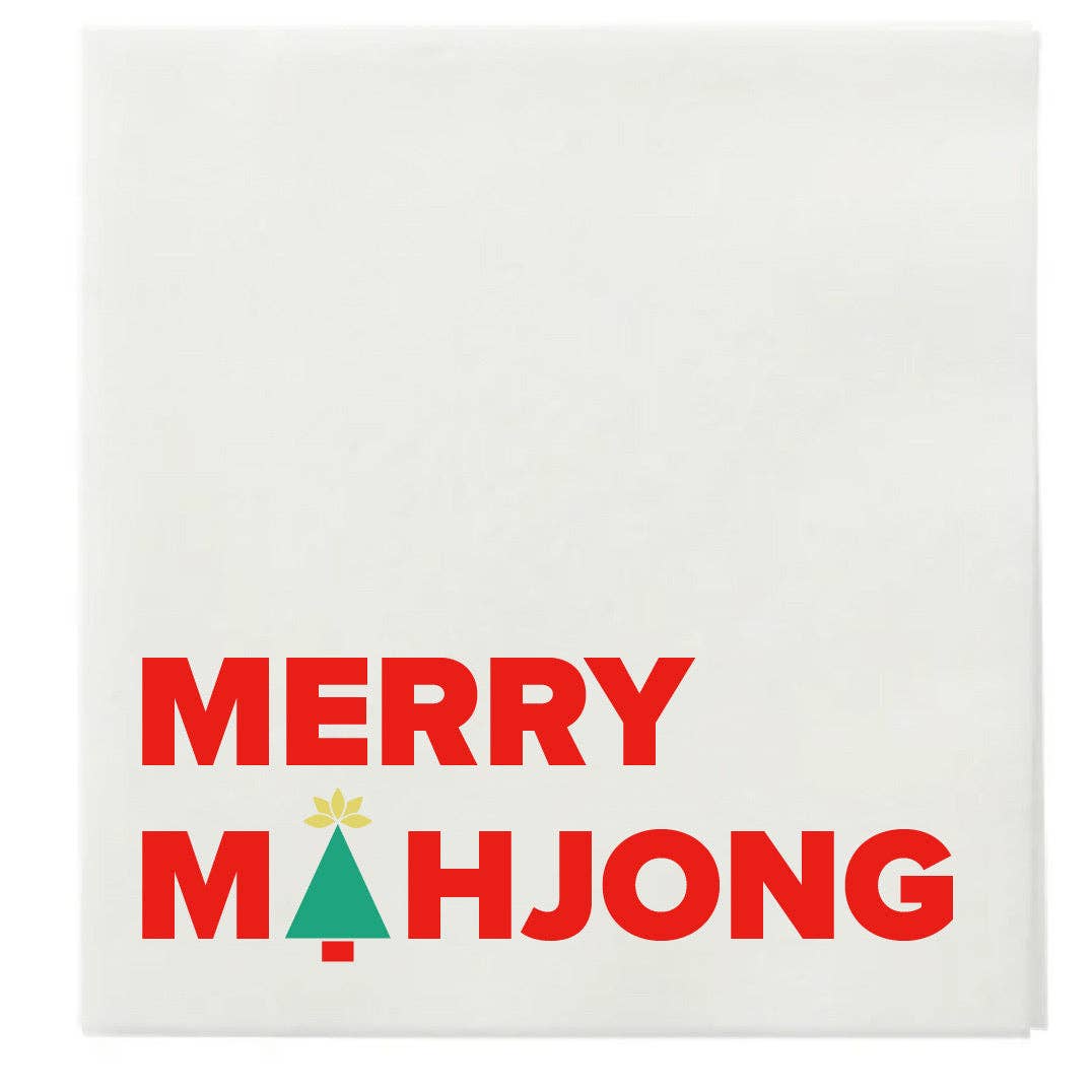 "MERRY MAHJONG" COCKTAIL NAPKINS