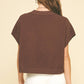 DROPPED SHOULDER SWEATER TOP