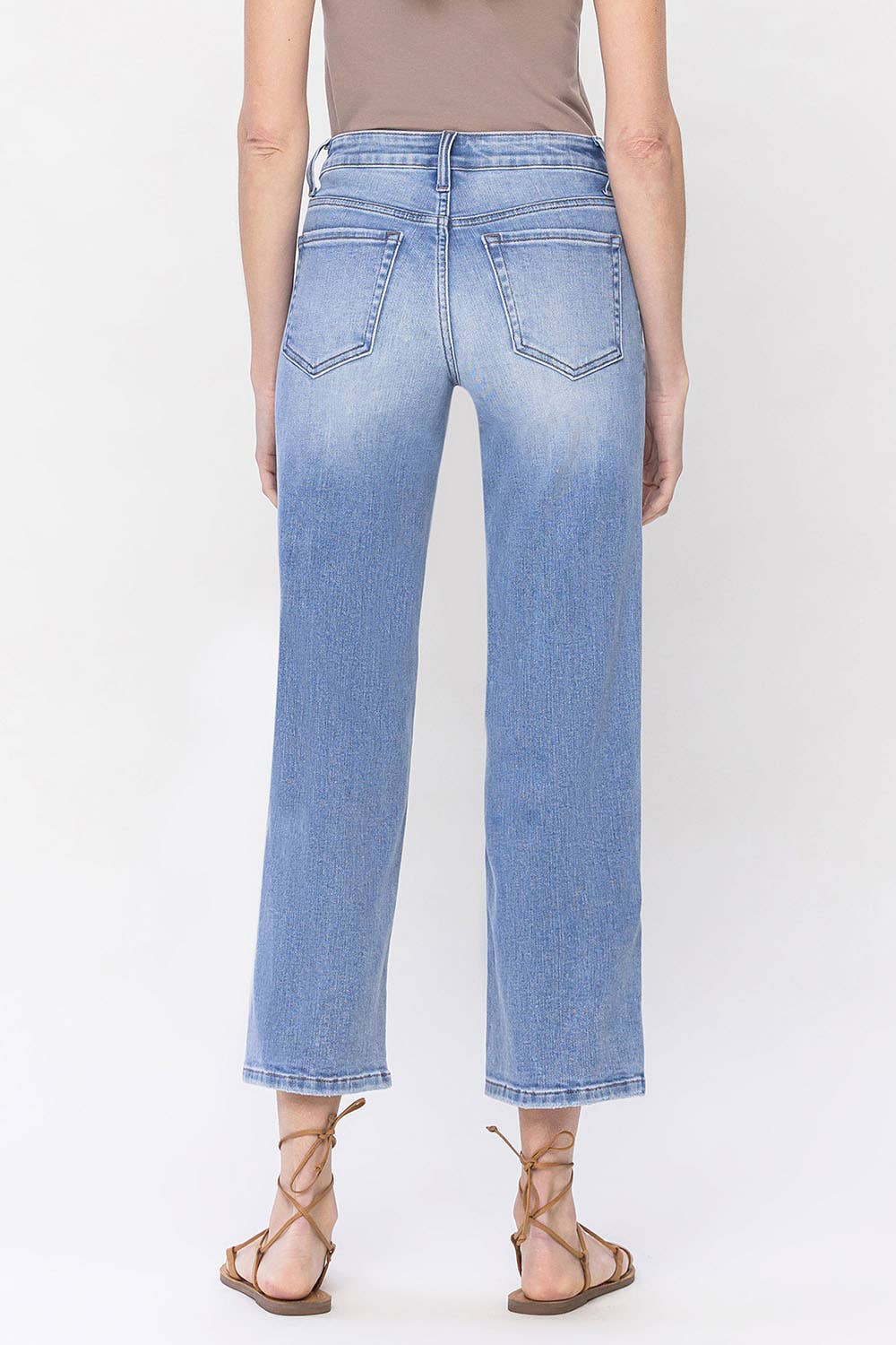 MID RISE CROP  DAD JEANS