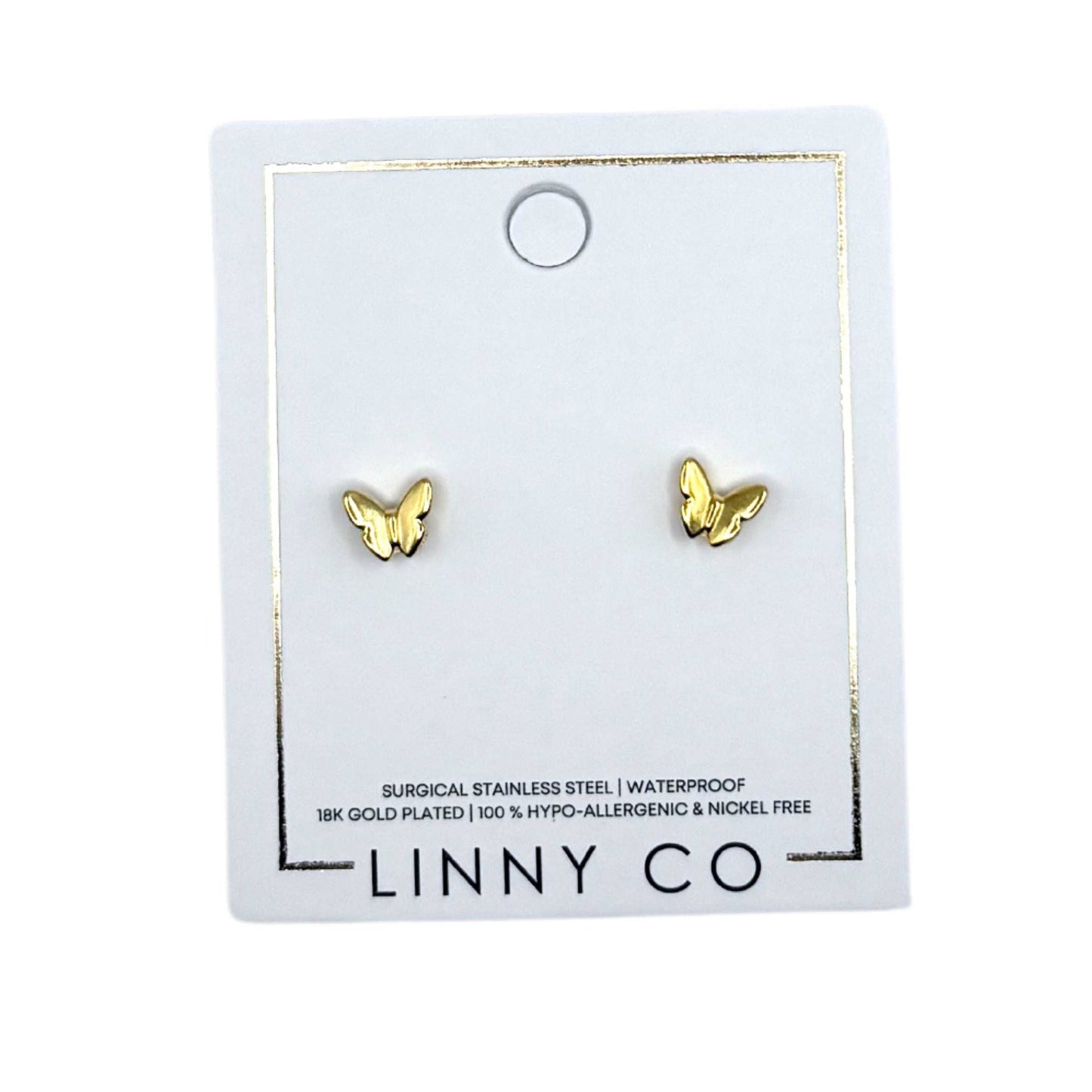 Screwback Stud - Bella Butterfly