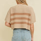 RIBBED KNIT SWEATER TOP
