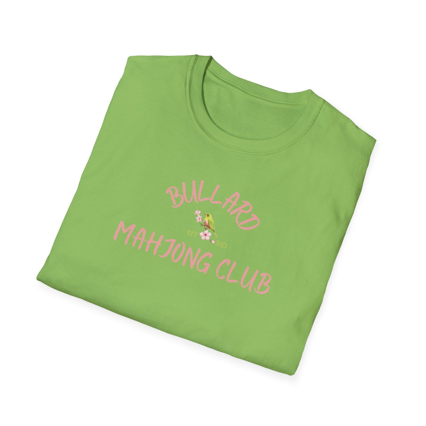 Bullard Mahjong Club Unisex Softstyle T-Shirt - Casual Fun for Game Lovers