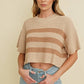 RIBBED KNIT SWEATER TOP