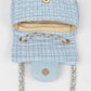 Quilted Tweed Flap Shoulder Bag