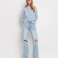 90'S VINTAGE SUPER HIGH RISE FLARE JEANS