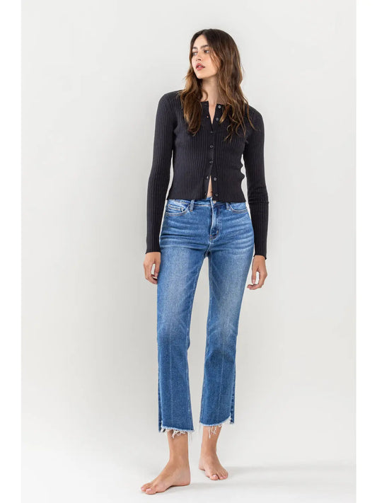 HIGH RISE KICK FLARE JEANS