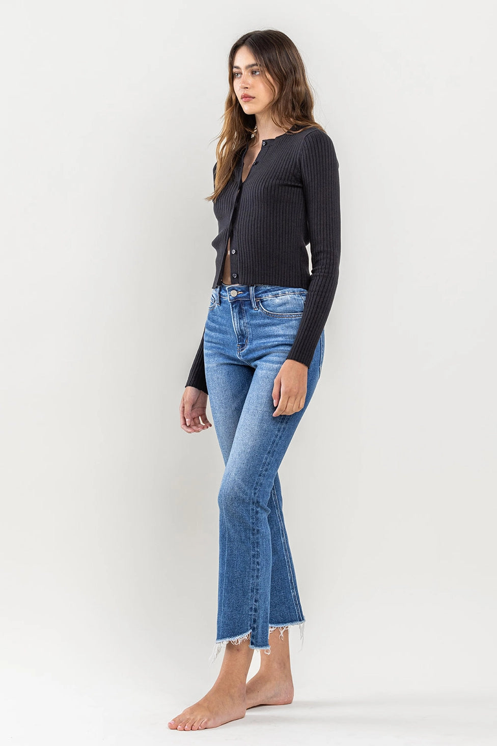 HIGH RISE KICK FLARE JEANS