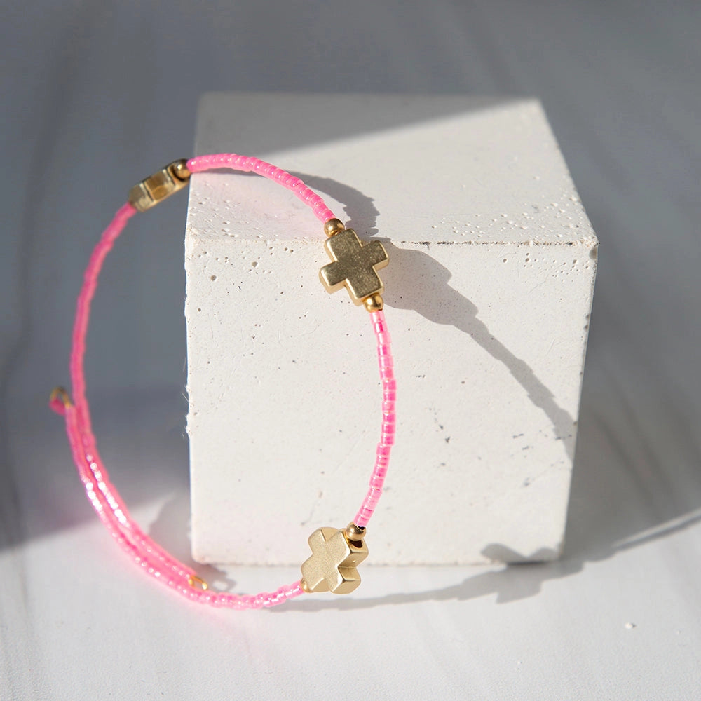 FAITHFUL BANGLE-HOT PINK