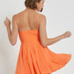 TANGERINE BUSTIER DRESS