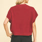 DROPPED SHOULDER SWEATER TOP