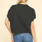 DROPPED SHOULDER SWEATER TOP