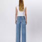 HIGH RISE SEAM DETAIL PALAZZO JEANS V3608