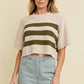 RIBBED KNIT SWEATER TOP