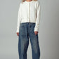 Relaxed Wool Blend Button-Up Cardigan