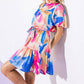 A printed woven mini dress - ID21222