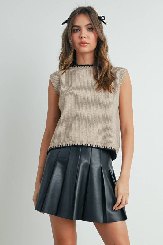 Ribbed Sweater Vest