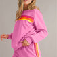 Striped Long Sleeve Top and Shorts Set