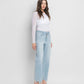HIGH RISE SLIM WIDE JEANS