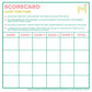 MAHJONG SCORECARD NOTEPAD WITH RULES