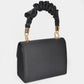 Nylon Wrinkle Handle Crossbody Bag