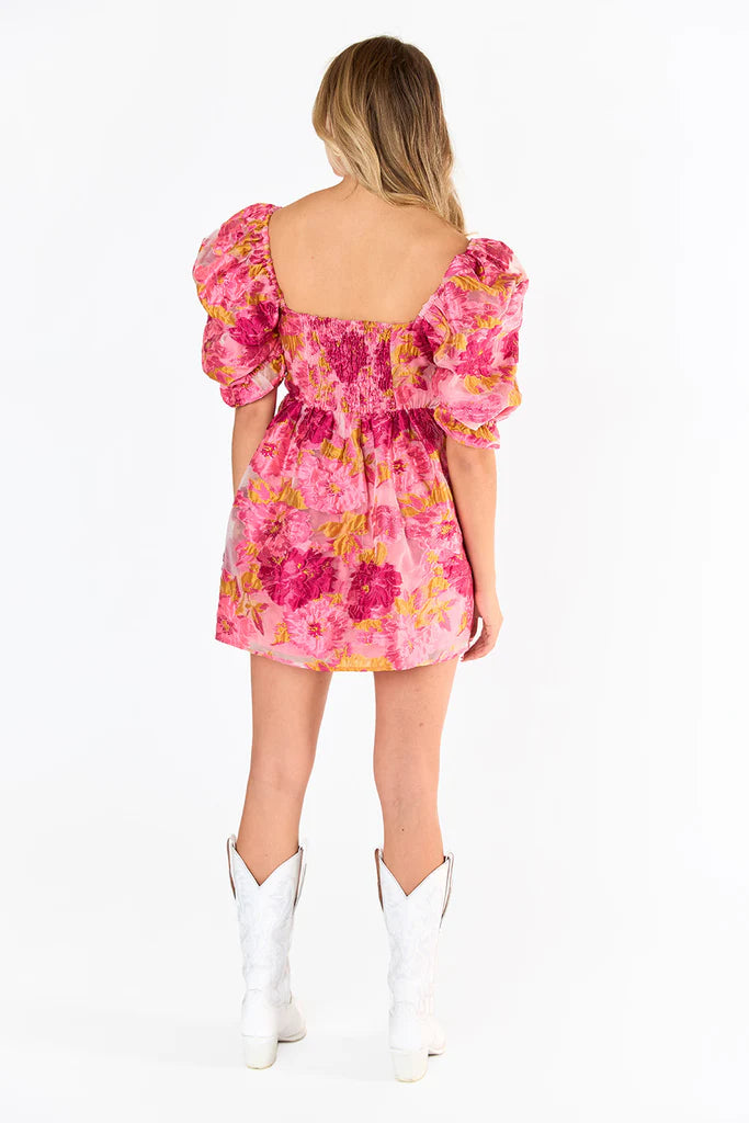 BUDDY LOVE COLBY PUFF SLEEVE MINI DRESS