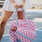 Pink Checkerprint Pickleball Sling Bag