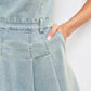 DENIM RUFFLE DRESS