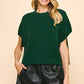 DROPPED SHOULDER SWEATER TOP
