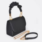 Nylon Wrinkle Handle Crossbody Bag
