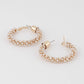 Multi Jeweled Hoop Earrings
