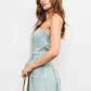 DENIM RUFFLE DRESS
