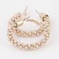 Multi Jeweled Hoop Earrings