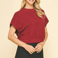 DROPPED SHOULDER SWEATER TOP