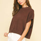 DROPPED SHOULDER SWEATER TOP