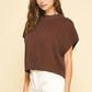 DROPPED SHOULDER SWEATER TOP