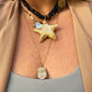 Chunky Powder  Bandana with Red Star Necklace 