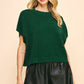 DROPPED SHOULDER SWEATER TOP