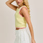 SLEEVELESS SWEATER