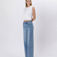 HIGH RISE SEAM DETAIL PALAZZO JEANS V3608