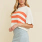 RIBBED KNIT SWEATER TOP