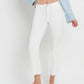 HIGH RISE SEAMLESS WAISTBAND CROP FLARE JEANS