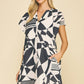 PRINT KNIT MINI DRESS
