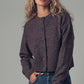 Relaxed Wool Blend Button-Up Cardigan