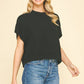 DROPPED SHOULDER SWEATER TOP