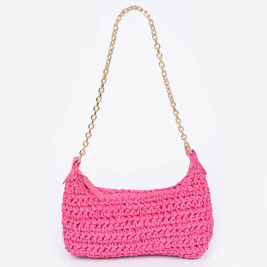 Faux Straw Bag