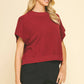 DROPPED SHOULDER SWEATER TOP